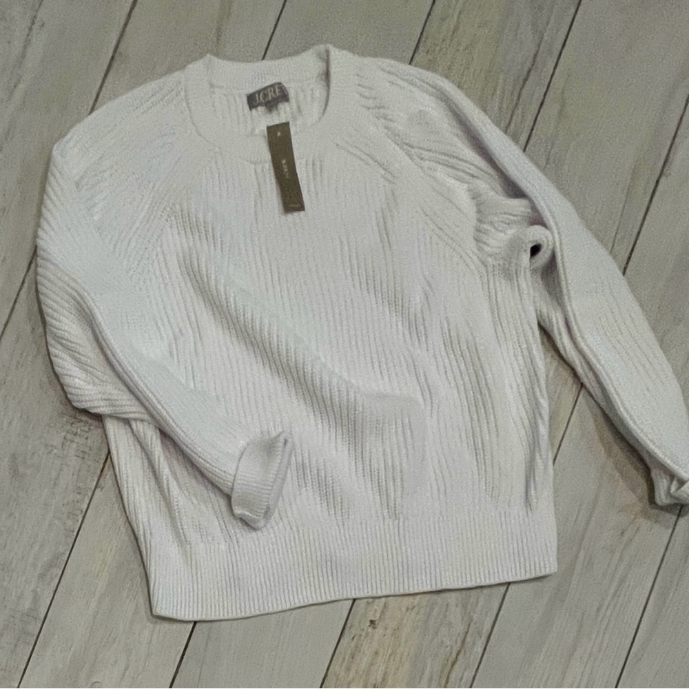 NWT JCREW fisherman sweater large - Picture 2 of 5